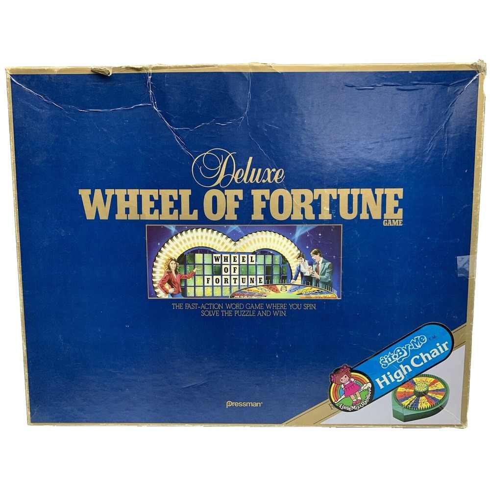 Vintage Wheel Of‎ Fortune Board Game Pressman 1985 Merv Griffin Enterprises